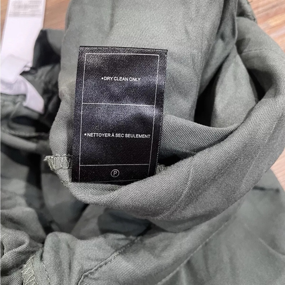 NEW BB Dakota Steve Madden Womens Dress Shorts Tie Waist Size Large Olive Green - Picture 7 of 10